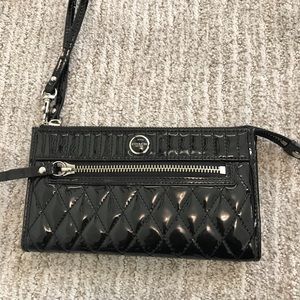 Patent Black Coach Wristlet